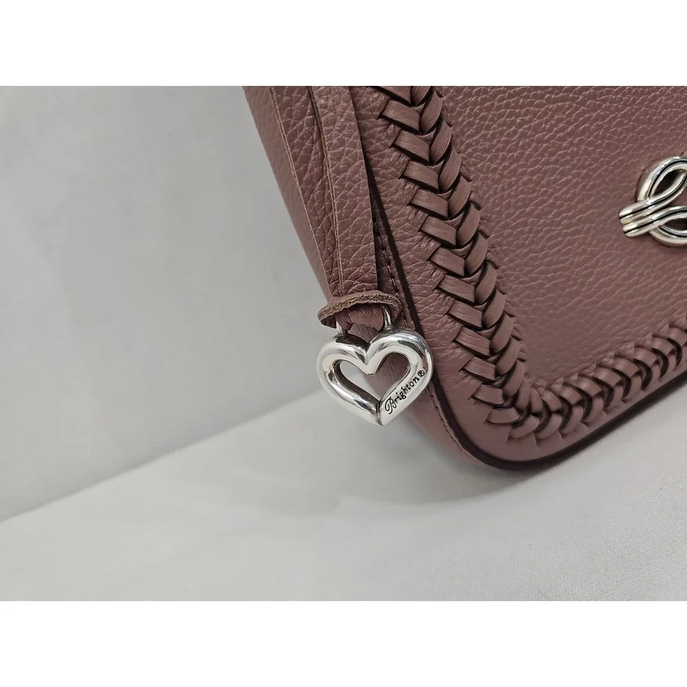 Brighton Fia Cross Body H4408F NWT List $395 Messenger Style - French Mauve